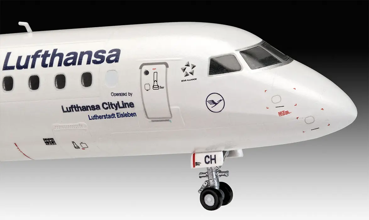 Embraer 190、A320、3点セット Embraer 190 Lufthansa New Livery 1:144 (арт. 03883) Сборная модель