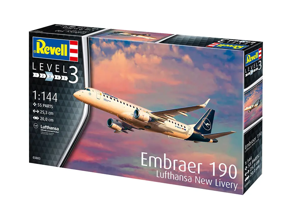 Embraer 190 Lufthansa New Livery 1:144 (арт. 03883) Сборная модель