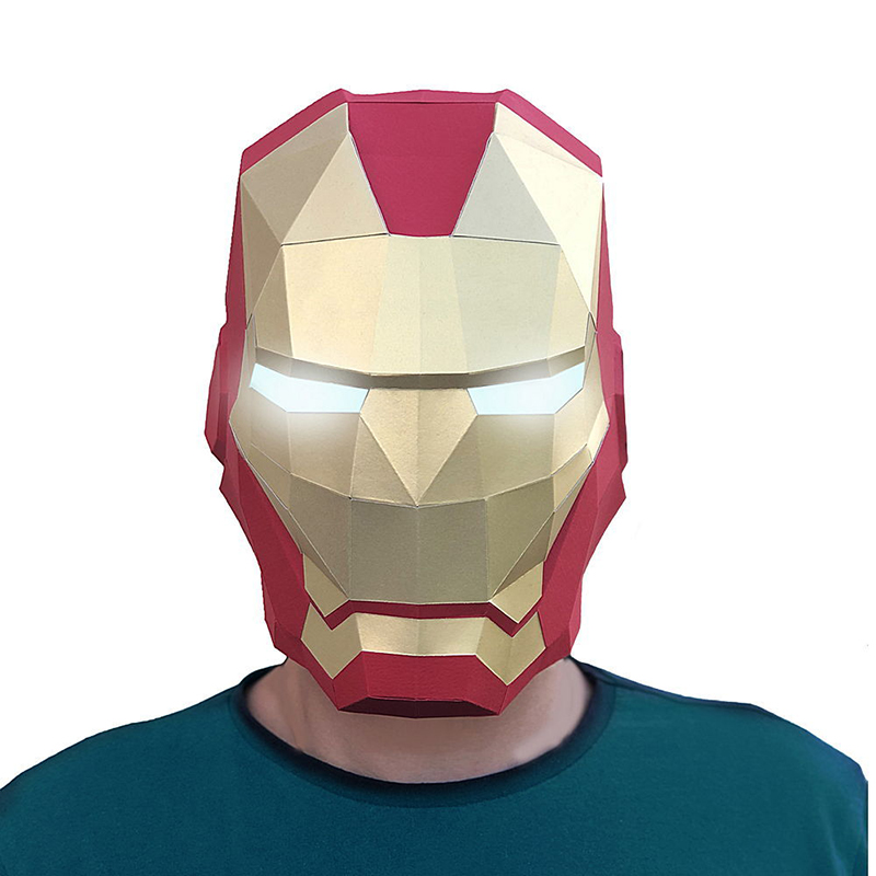 Шлем железного человека из бумаги | Железный человек марк 7