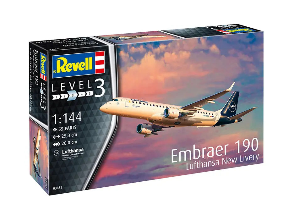 Embraer 190 Lufthansa New Livery 1:144 (арт. 03883) Сборная модель