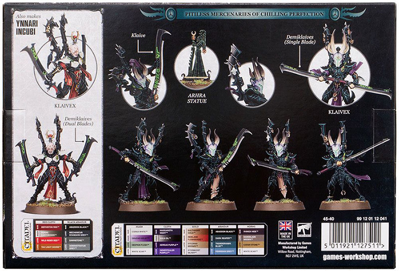 Warhammer 40K Kill Team Dark Eldar Incubi - Miniaturas Drukhari/Aeldari, Sin Montar, Para Juego O Colección