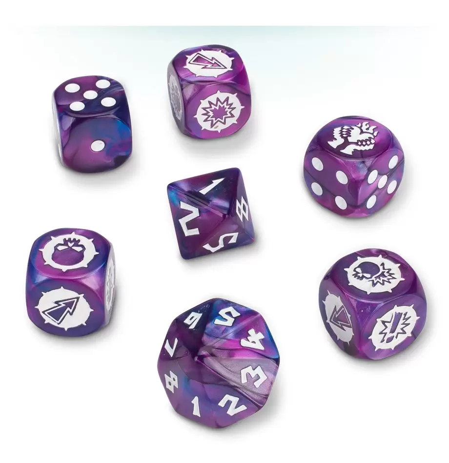 Warhammer Blood Bowl Набор кубиков Тёмных Эльфов / Dark Elf Dice Set (арт.  200-37), цена | Минск > igromaster.by