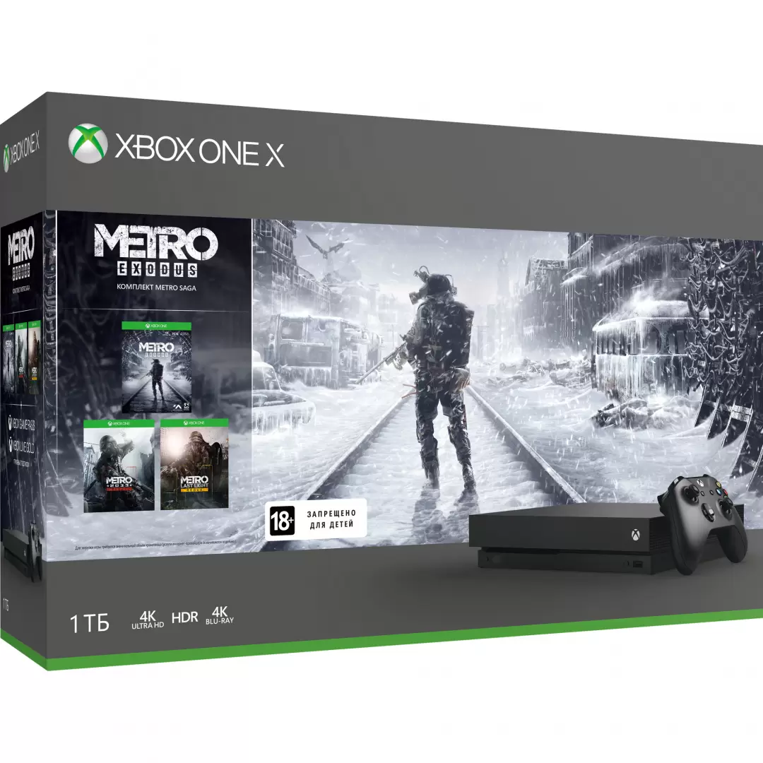 Игровая консоль Xbox One X и Metro Exodus (1 ТБ) / CYV-00289, купить в  Минске по выгодной цене