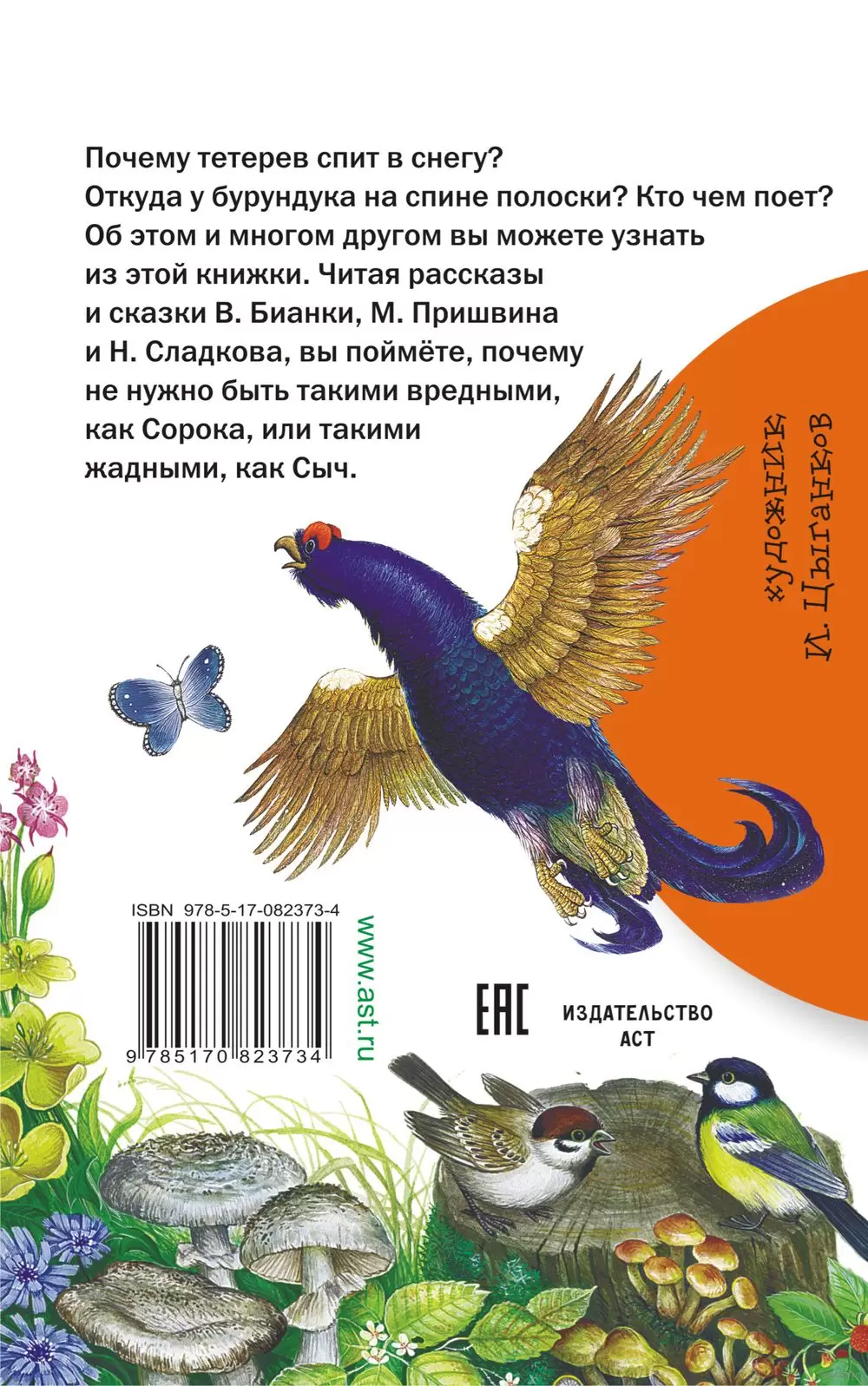 Книга Рассказы и сказки о животных, Бианки В.В. купить в Минске, доставка  по Беларуси