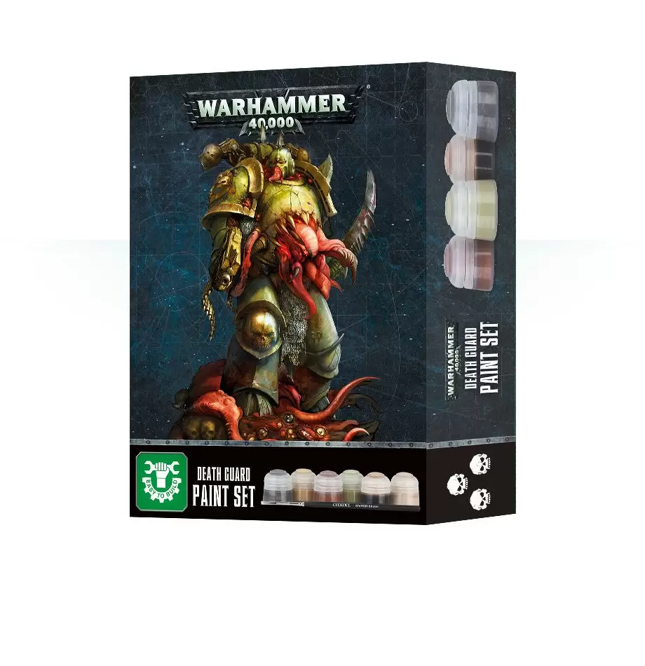 Warhammer: Набор красок Гвардии Смерти / Death Guard Paint Set (арт.  60-27), цена | Минск > igromaster.by