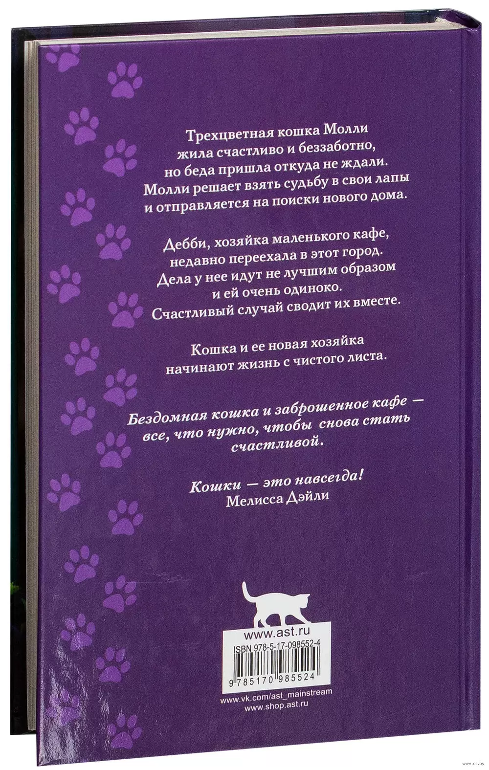 Книга Молли и кошачье кафе купить по выгодной цене в Минске, доставка  почтой по Беларуси