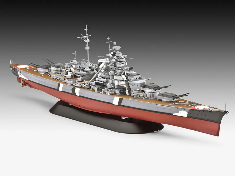 Сборная модель MENG PS-003 линейный корабль Бисмарк KRIEGSMARINE BATTLESHIP KM BISMARCK 1/700