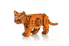 Котенок Рыжий. Деревянный пазл 3D - конструктор EWA