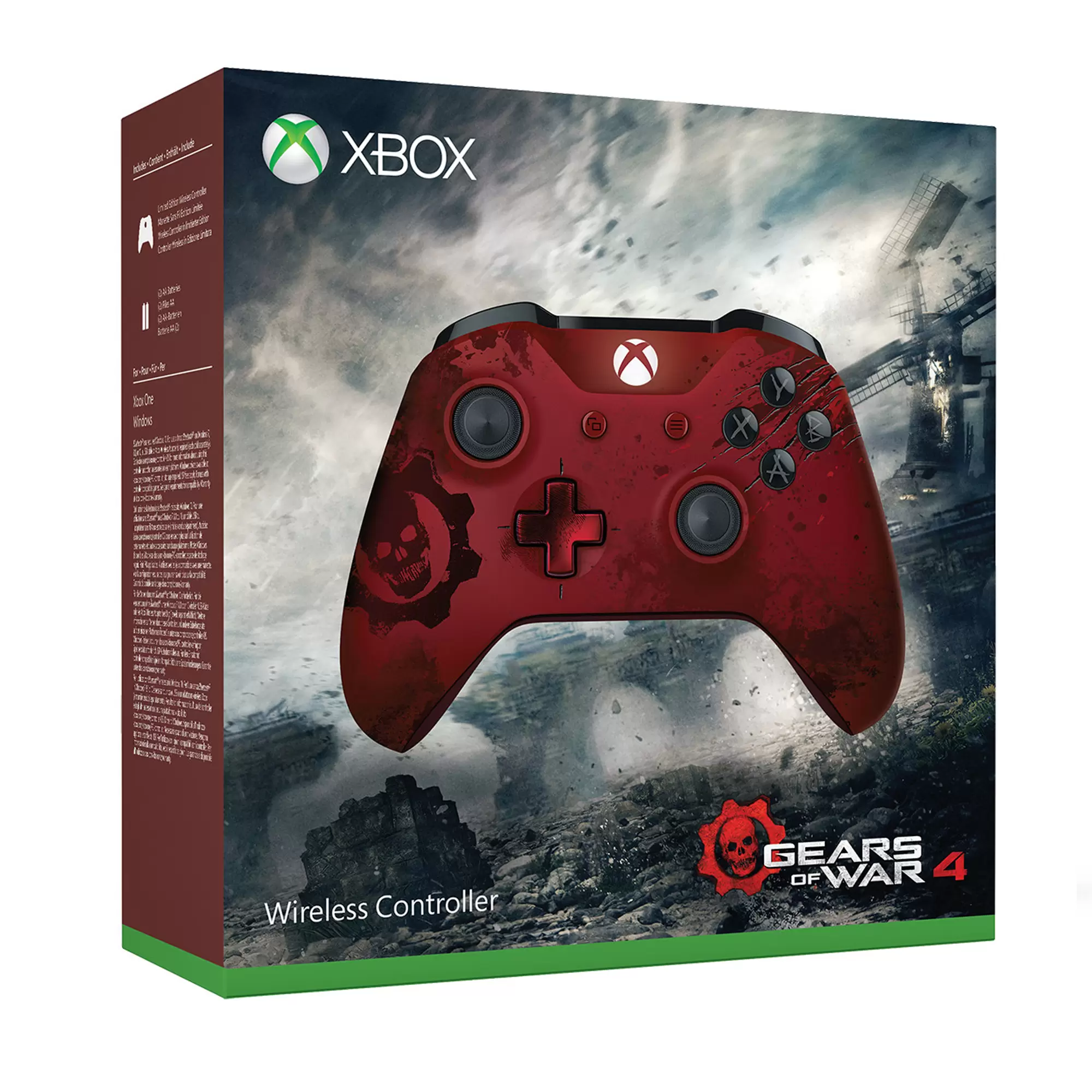 Геймпад Microsoft Xbox One Gears of War 4 / WL3-00003 (красный), купить в  Минске по выгодной цене