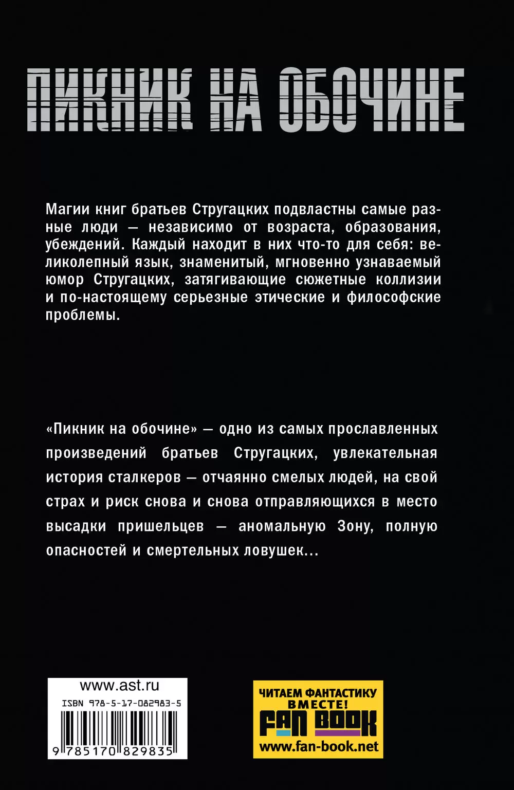 Книга Пикник на обочине купить по выгодной цене в Минске, доставка почтой  по Беларуси