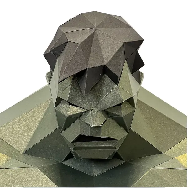 3d origami hulk | 3d origami, Origami design, Origami