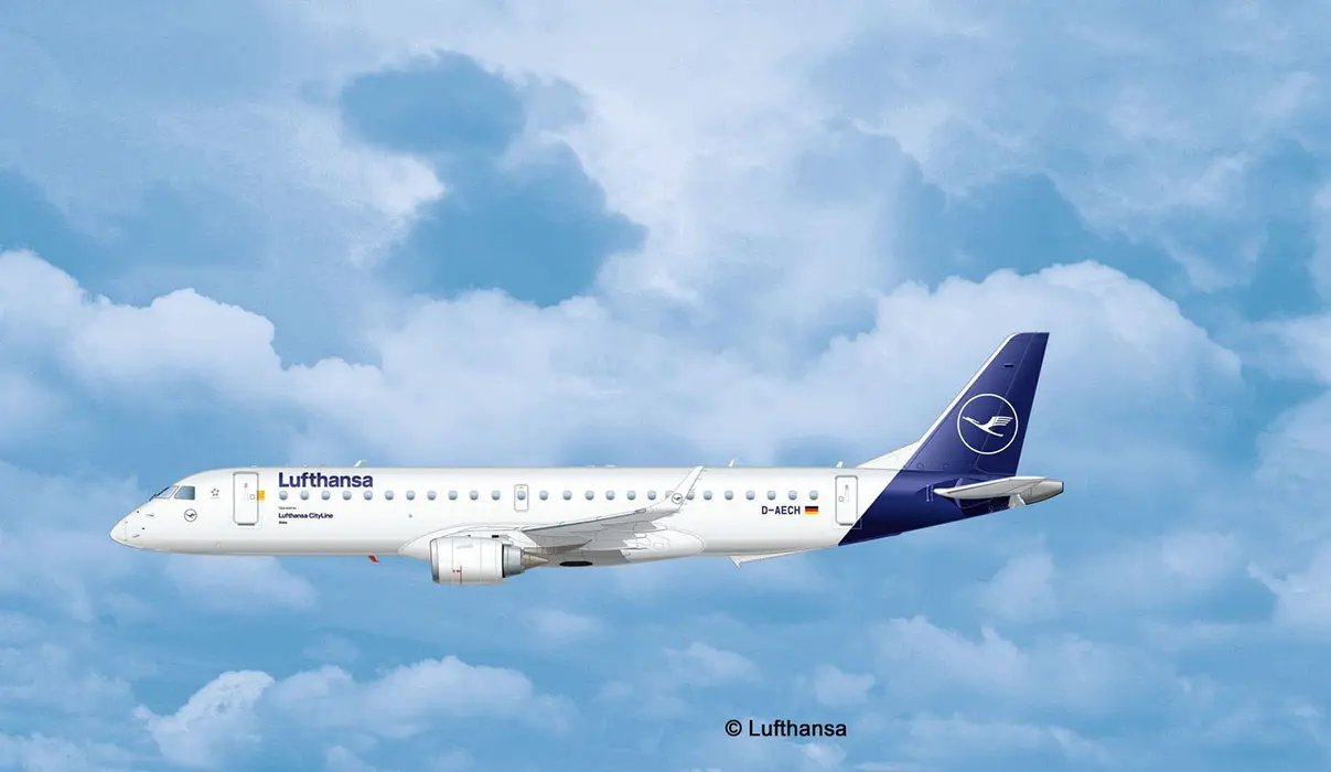Embraer 190 Lufthansa New Livery 1:144 (арт. 03883) Сборная модель