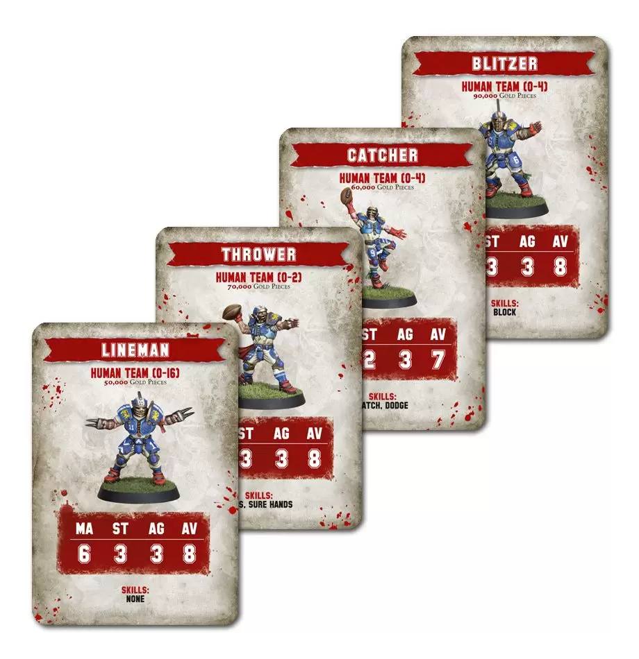 Warhammer Blood Bowl Инфокарты Команды Людей / Team Card Pack – Human Team  (арт. 200-33-60), цена | Минск > igromaster.by